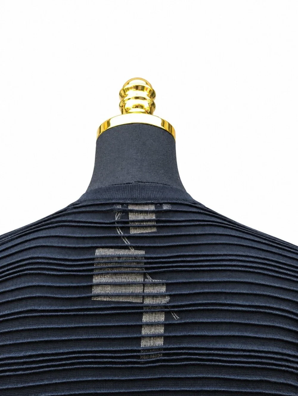 Club Monaco Voluminous Ottoman Sheer Sweater Black Size S V-Neck NWT